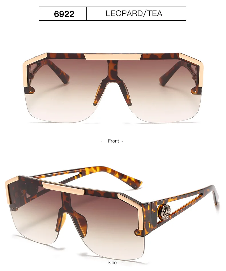 1/2PCS Men And Women Oversized Square Fashion Sunglasses Sports Driving Glasses Gradient Colored Sunglasses Uv400 2023