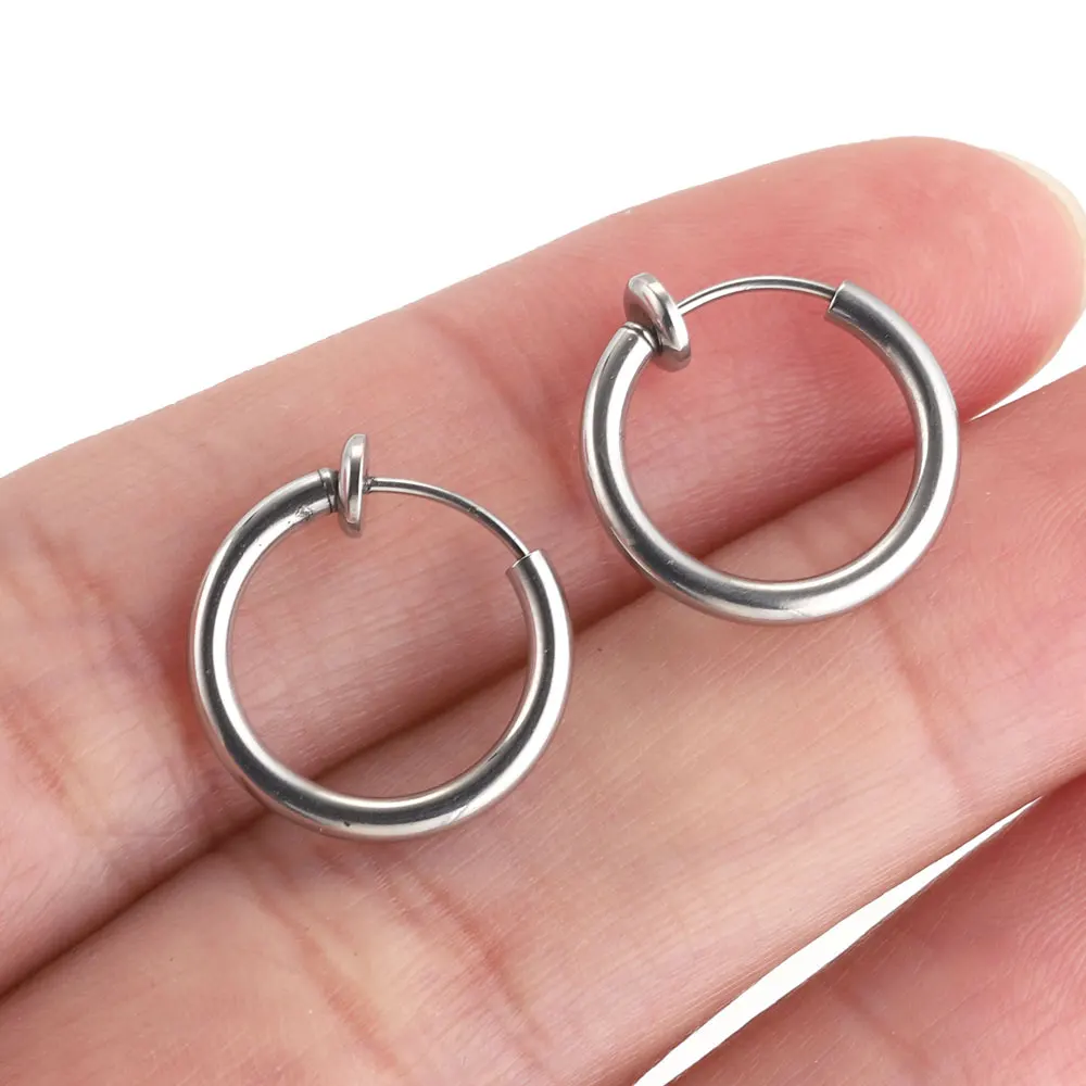 6pcs Stainless Steel Huggie Earring Hoop For Women Jewelry Set for Hypoallergenic Korean Earrings Female Jewelry Accessories