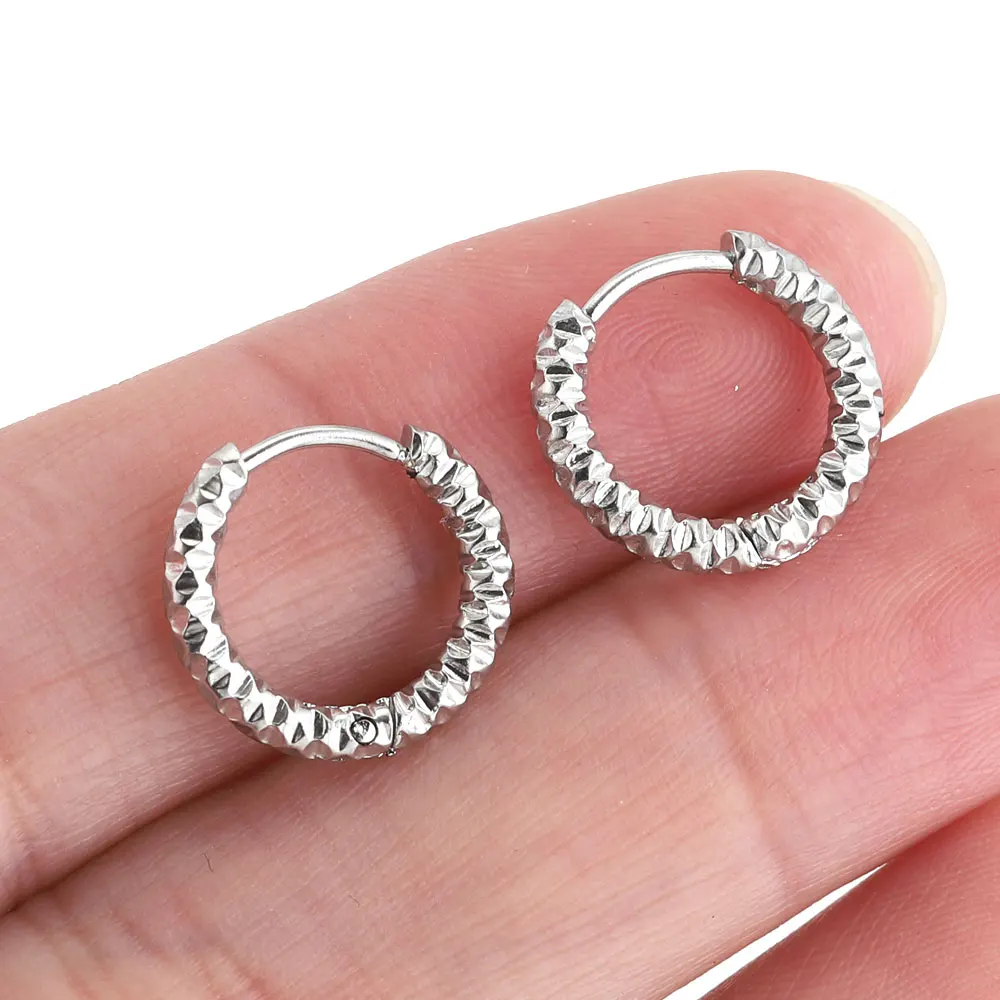 6pcs Stainless Steel Huggie Earring Hoop For Women Jewelry Set for Hypoallergenic Korean Earrings Female Jewelry Accessories