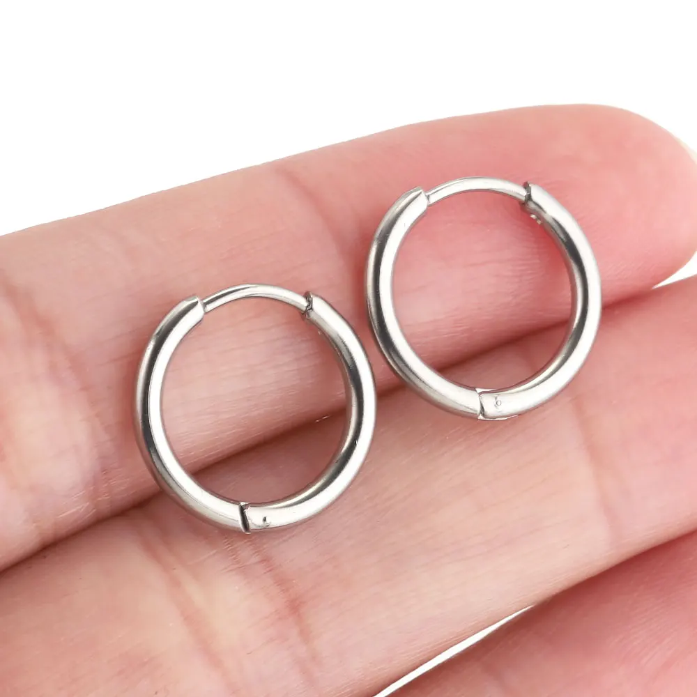 6pcs Stainless Steel Huggie Earring Hoop For Women Jewelry Set for Hypoallergenic Korean Earrings Female Jewelry Accessories