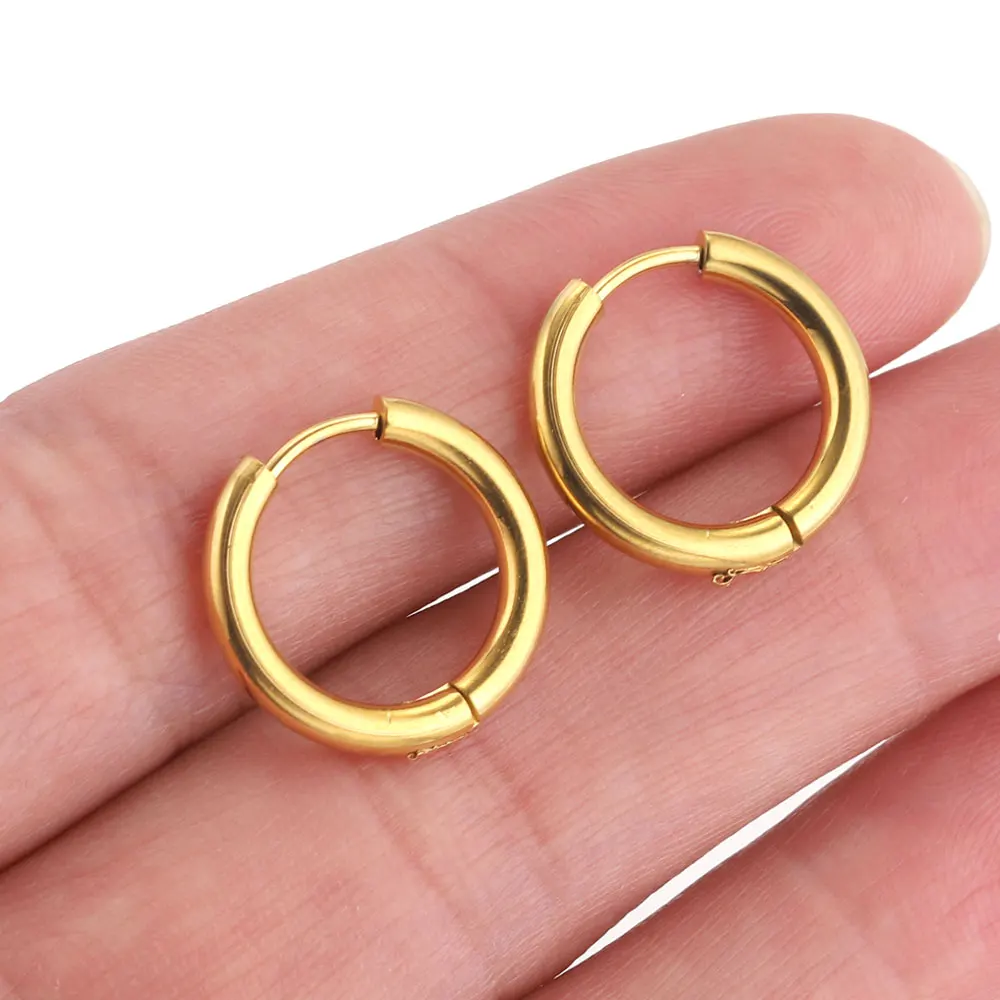 6pcs Stainless Steel Huggie Earring Hoop For Women Jewelry Set for Hypoallergenic Korean Earrings Female Jewelry Accessories