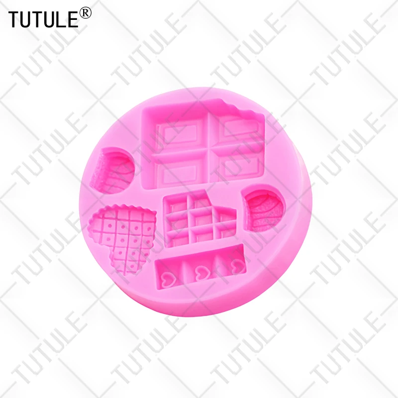 DIY Cartoon Ice Cream Candy Cakes Silicone Mold Handmade Chocolate Crafty Cakes Dessert Decoration Baking Gadgets Mold