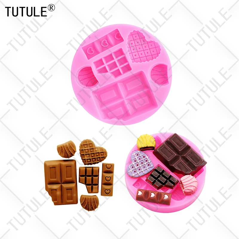 DIY Cartoon Ice Cream Candy Cakes Silicone Mold Handmade Chocolate Crafty Cakes Dessert Decoration Baking Gadgets Mold