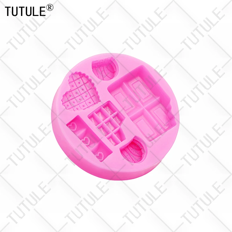 DIY Cartoon Ice Cream Candy Cakes Silicone Mold Handmade Chocolate Crafty Cakes Dessert Decoration Baking Gadgets Mold