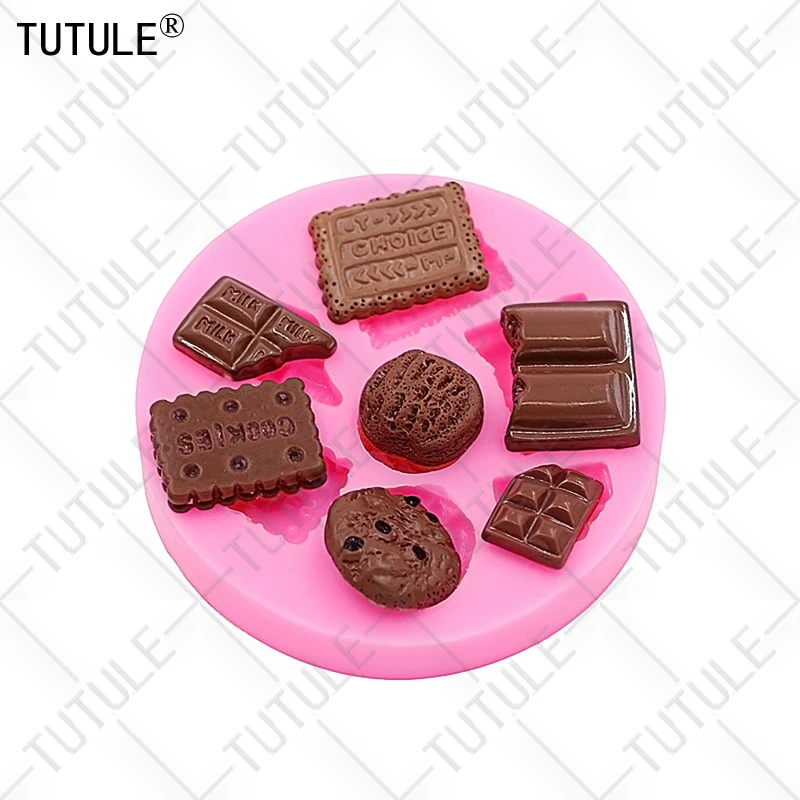 DIY Cartoon Ice Cream Candy Cakes Silicone Mold Handmade Chocolate Crafty Cakes Dessert Decoration Baking Gadgets Mold