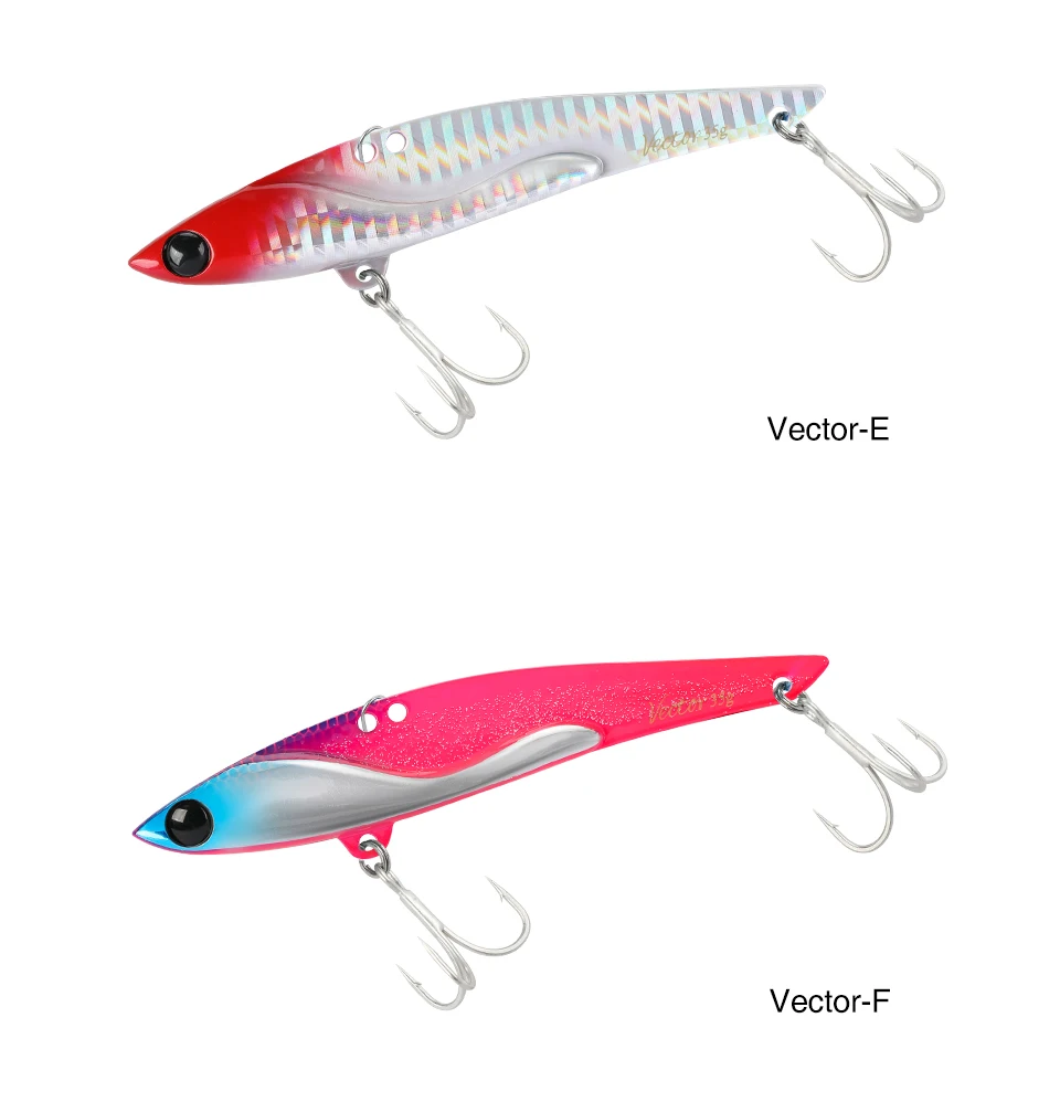 TSURINOYA 35g Teppan VIB Fishing Lure VECTOR DW38-C 105mm Vibration Shore Fishing Long Casting Metal Hard Bait Seabass Flounder