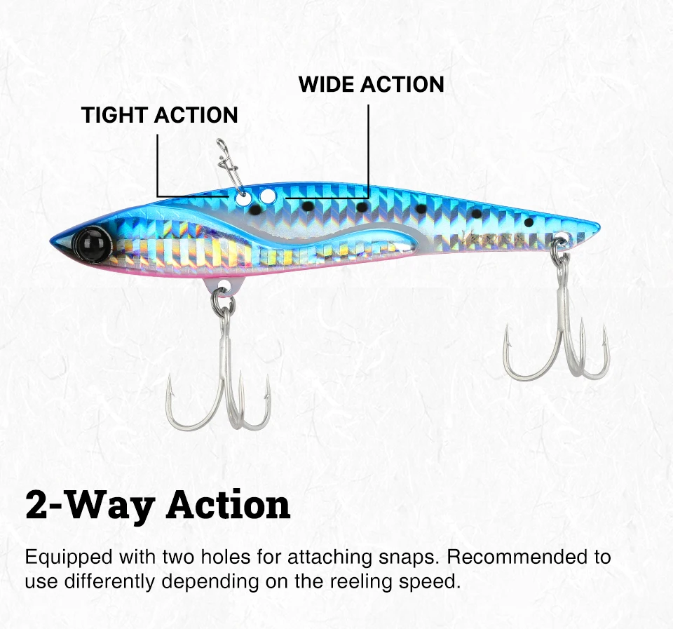 TSURINOYA 35g Teppan VIB Fishing Lure VECTOR DW38-C 105mm Vibration Shore Fishing Long Casting Metal Hard Bait Seabass Flounder