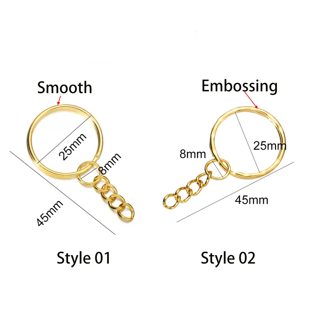 110/220pcs/Set Keychain Open Jump Rings Eye Pins Jewelry Making Accessories Kits for DIY Epoxy Resin Key Chain Key Ring Pendants