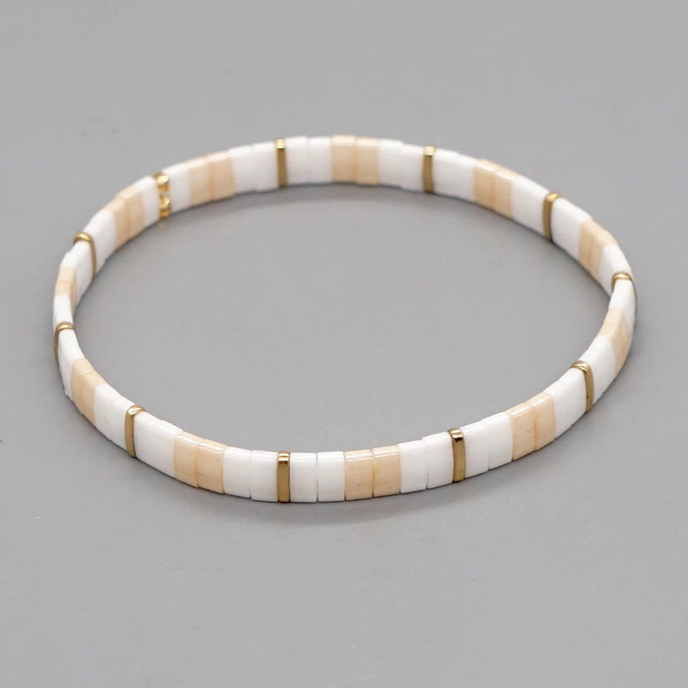 Go2BoHo Miyuki Tila Glass Bead Bracelets Wholesale Women's Jewelry Beaded Bracelet for Women Teens Gift 2021 Trend