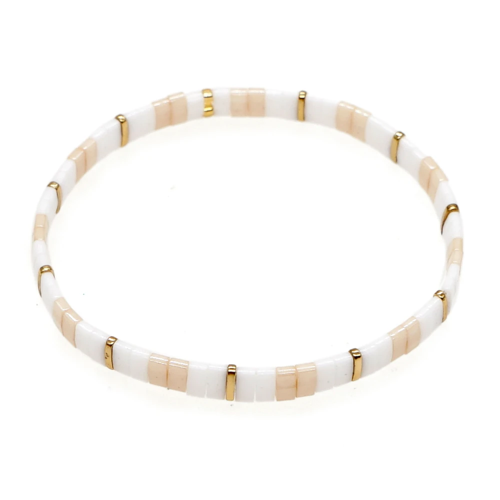 Go2BoHo Miyuki Tila Glass Bead Bracelets Wholesale Women's Jewelry Beaded Bracelet for Women Teens Gift 2021 Trend