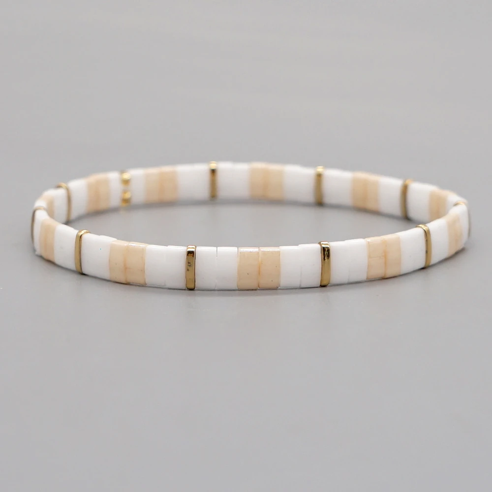 Go2BoHo Miyuki Tila Glass Bead Bracelets Wholesale Women's Jewelry Beaded Bracelet for Women Teens Gift 2021 Trend