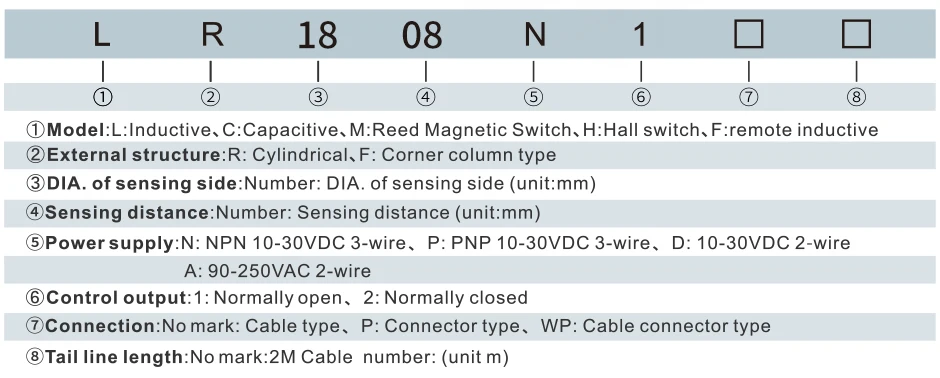 GTRIC M18 Series Industrial Proximity Switch Sensor Non-contact Distance 5mm 8mm NPN PNP 12-24V Non-Flush Flush
