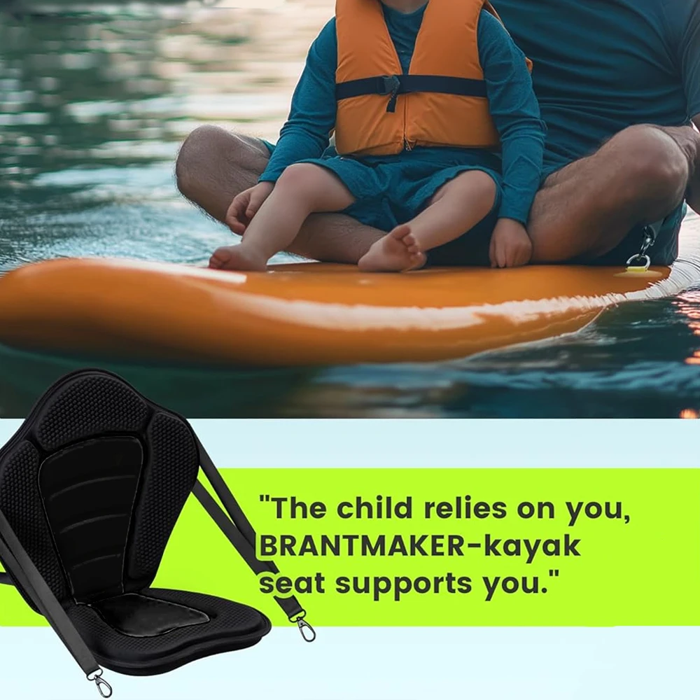 Kayak Seat Kayak Accessories Asiento Kayak Adjustable Backrest With Cushion Paddle Board Kayak Padded Seat