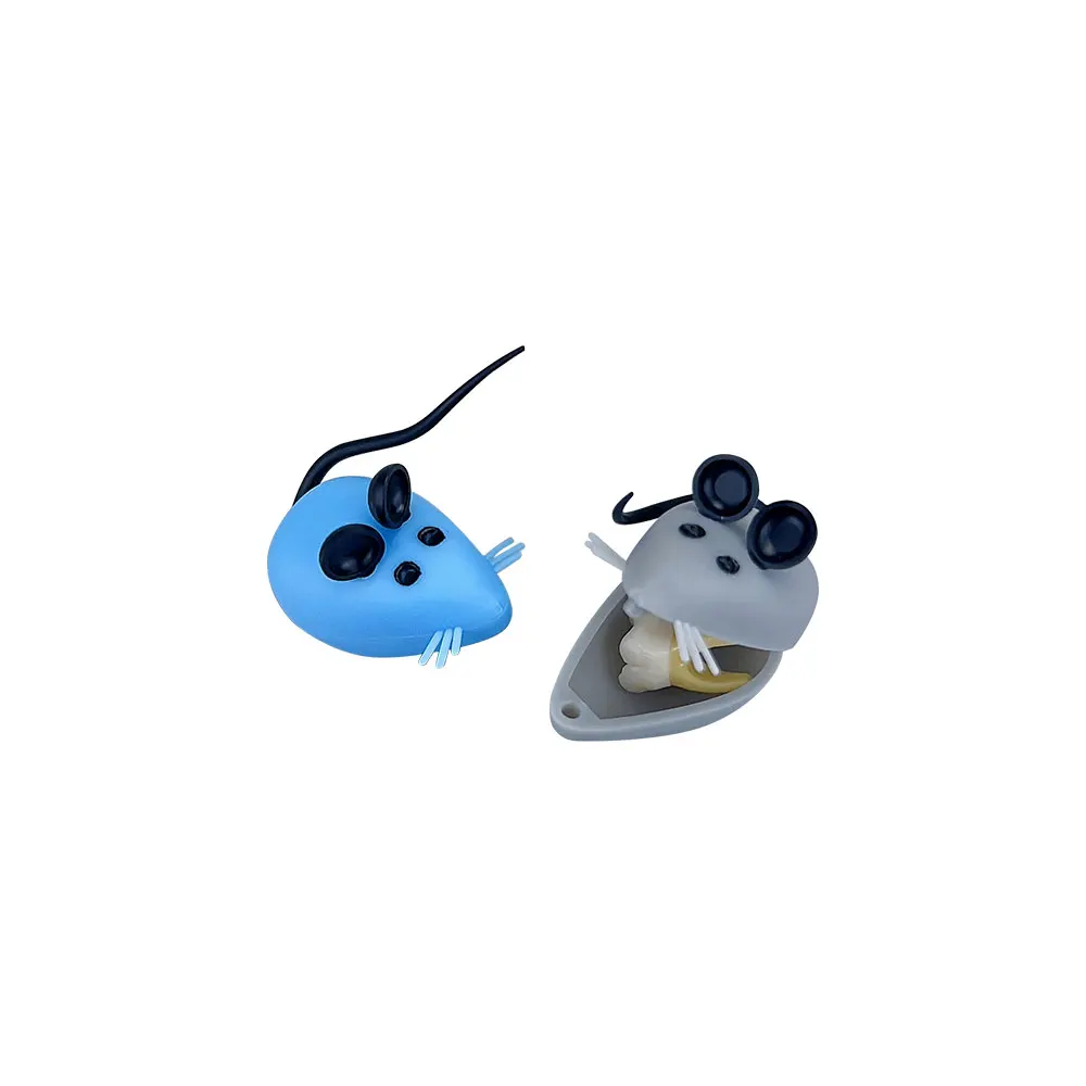 50pcs Milk Tooth Box Baby Tooth Box Mouse Shape Kids Teeth Storage Box Souvenir Save Case Deciduous Tooth Organizer Container
