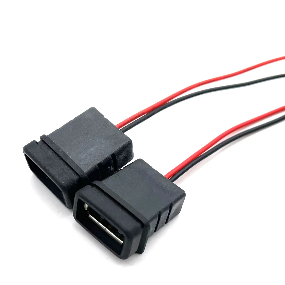 2Pin 4Pin 6Pin USB 2.0 Female Power Jack 2P 4P 6P USB2.0 Charging Port Connector Data Interface with Cable USB Charger Socket