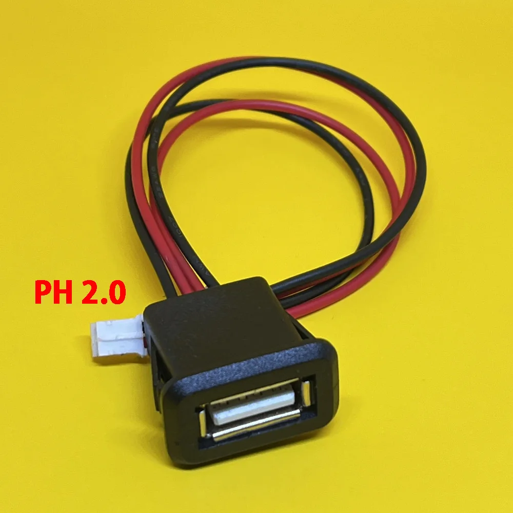 2Pin 4Pin 6Pin USB 2.0 Female Power Jack 2P 4P 6P USB2.0 Charging Port Connector Data Interface with Cable USB Charger Socket