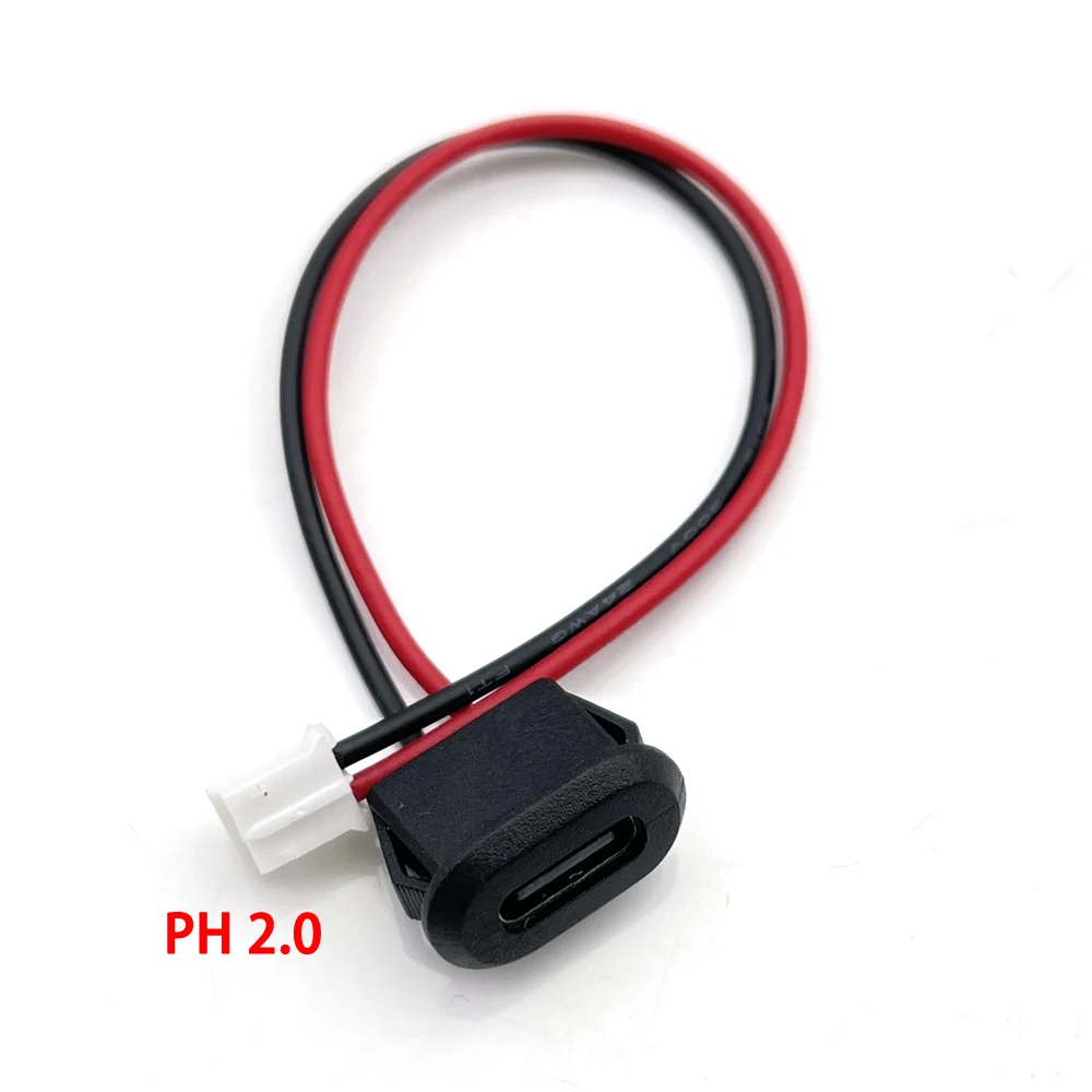 2Pin 4Pin 6Pin USB 2.0 Female Power Jack 2P 4P 6P USB2.0 Charging Port Connector Data Interface with Cable USB Charger Socket