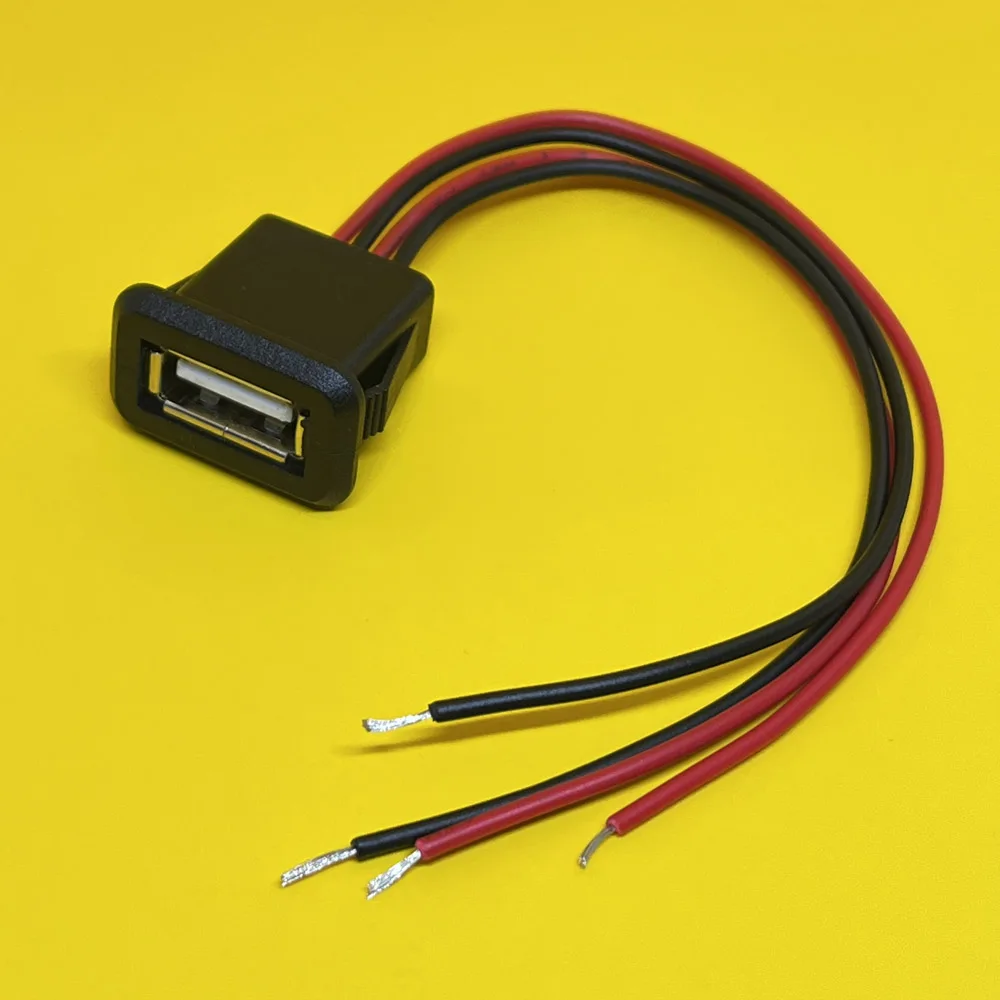 2Pin 4Pin 6Pin USB 2.0 Female Power Jack 2P 4P 6P USB2.0 Charging Port Connector Data Interface with Cable USB Charger Socket