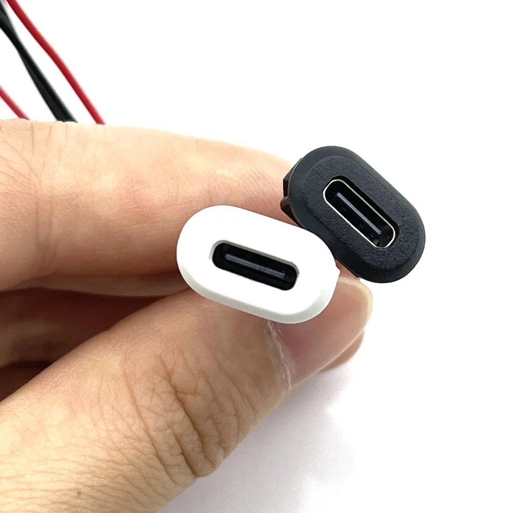 2Pin 4Pin 6Pin USB 2.0 Female Power Jack 2P 4P 6P USB2.0 Charging Port Connector Data Interface with Cable USB Charger Socket