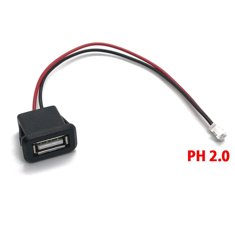 2Pin 4Pin 6Pin USB 2.0 Female Power Jack 2P 4P 6P USB2.0 Charging Port Connector Data Interface with Cable USB Charger Socket