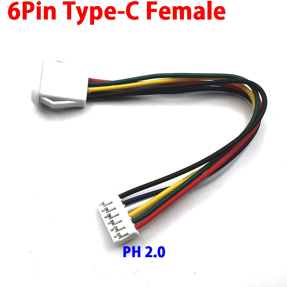 2Pin 4Pin 6Pin USB 2.0 Female Power Jack 2P 4P 6P USB2.0 Charging Port Connector Data Interface with Cable USB Charger Socket