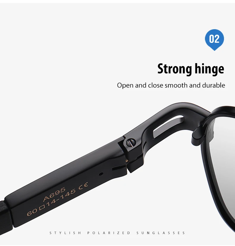 CoolPandas High Quality Sunglasses Polarized Men Women Photochromic UV400 Protection Driving Sun Glasses Unisex Chameleon Lens