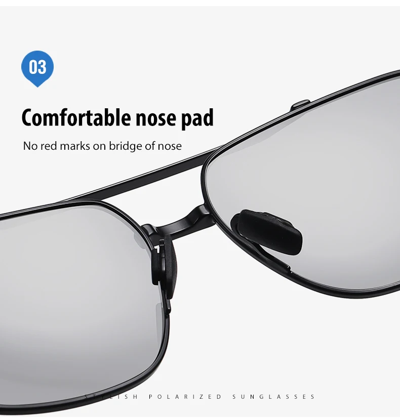 CoolPandas High Quality Sunglasses Polarized Men Women Photochromic UV400 Protection Driving Sun Glasses Unisex Chameleon Lens