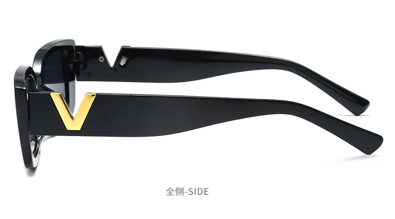 Fashion Rectangle Sunglasses Women Luxury Brand Vintage Small Frame Sun Glasses Ladies Classic Black Square Eyeglasses Oculos