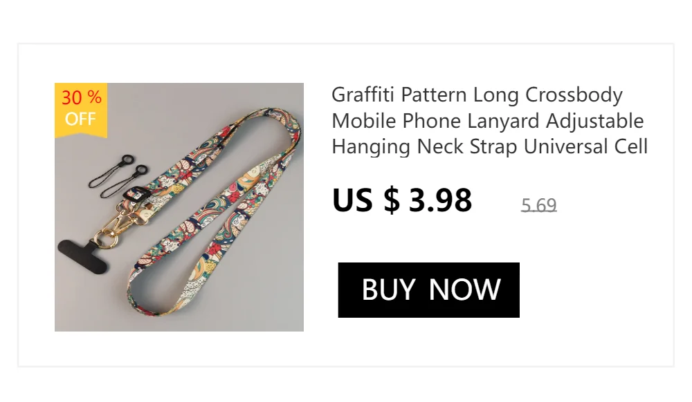 Adjustable Crossbody Long Mobile Phone Lanyard Wide Cloth Neckband Strap Rope Women's Pearl Hanging Ornaments Anti-Lost Lanyard