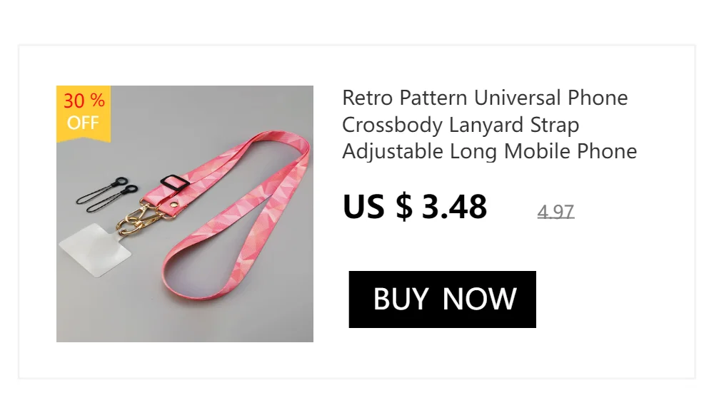 Adjustable Crossbody Long Mobile Phone Lanyard Wide Cloth Neckband Strap Rope Women's Pearl Hanging Ornaments Anti-Lost Lanyard