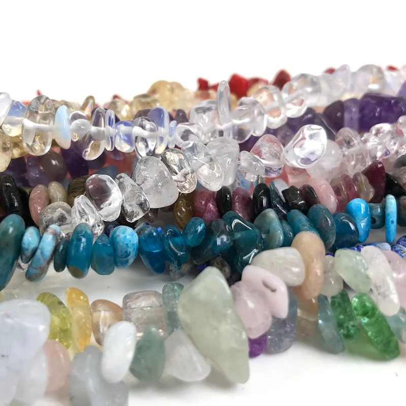 Natural Chips Stone Beads Irregular Gravel Crystal Quartz Beads For Jewelry Making DIY Bracelet Necklace Accessories 16 Inches
