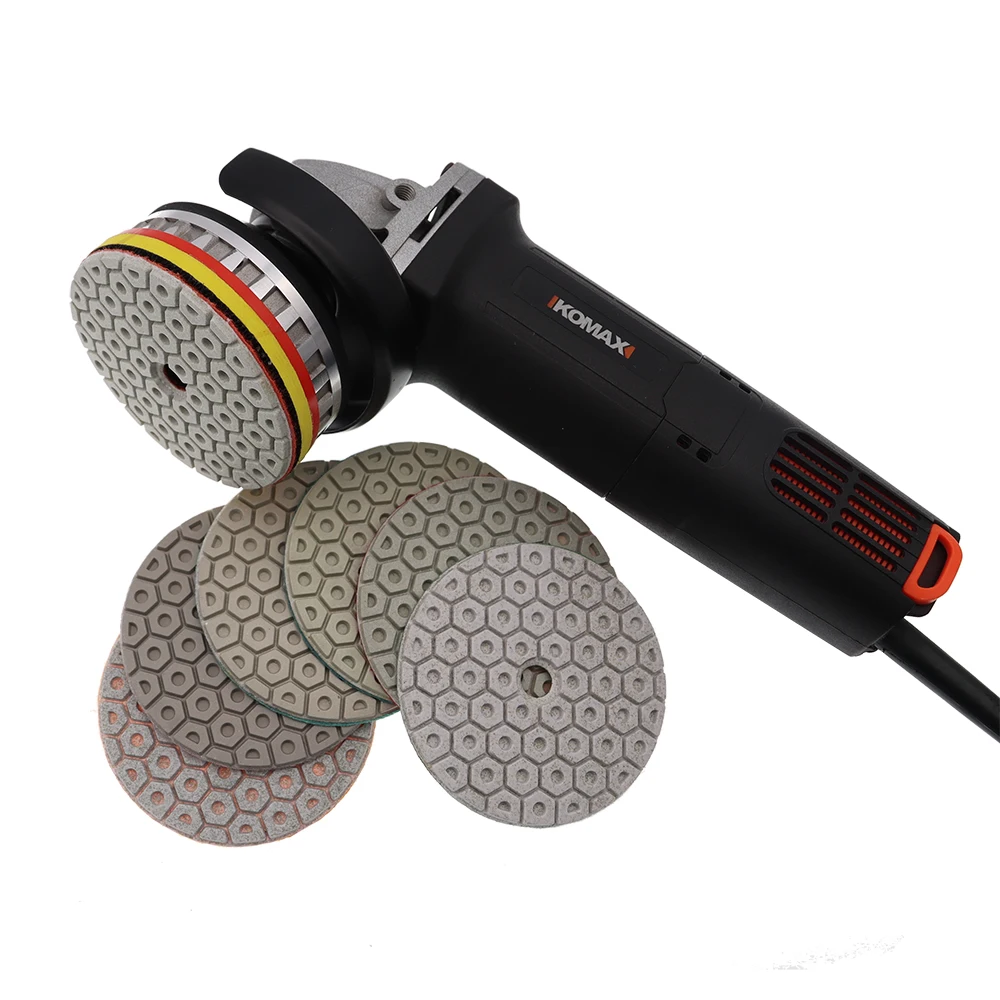 7PCS/Set Super 4Inch Stone Polishing Pads Wet 100mm Wet Polishing Pad For Granite Marble Concrete Grinding Discs