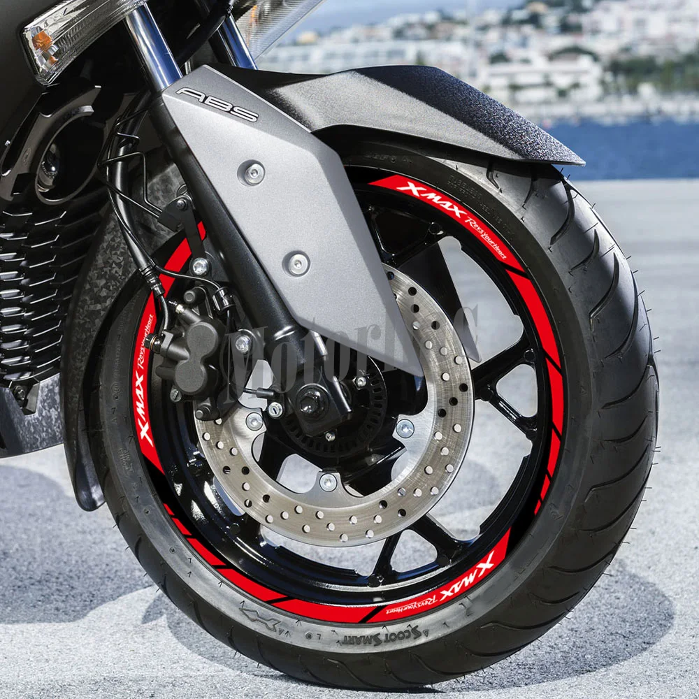 Motorcycle Reflective Wheel Sticker Rim Decal Scooter Stripe Tape Accessories Waterproof For XMAX xmax 125 250 300 2023