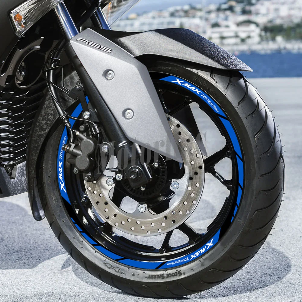 Motorcycle Reflective Wheel Sticker Rim Decal Scooter Stripe Tape Accessories Waterproof For XMAX xmax 125 250 300 2023