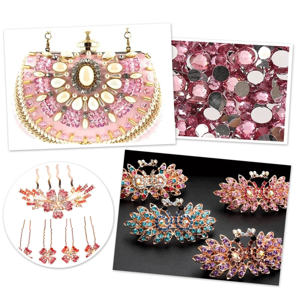 Bulk Wholesale Jelly Color AB Transparent AB 2mm,3mm,4mm,5mm,6mm Facets FlatBack Resin Rhinestone Nail Art Garment Decoration