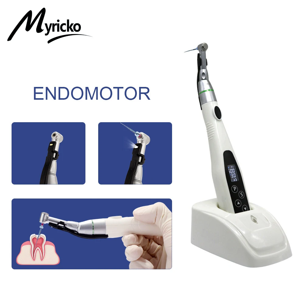 EndoMotor 16:1 Dental Reduction Equipment Wireless Endo With LED Light Imported Motor Root Canal Instrument Dentist Tips