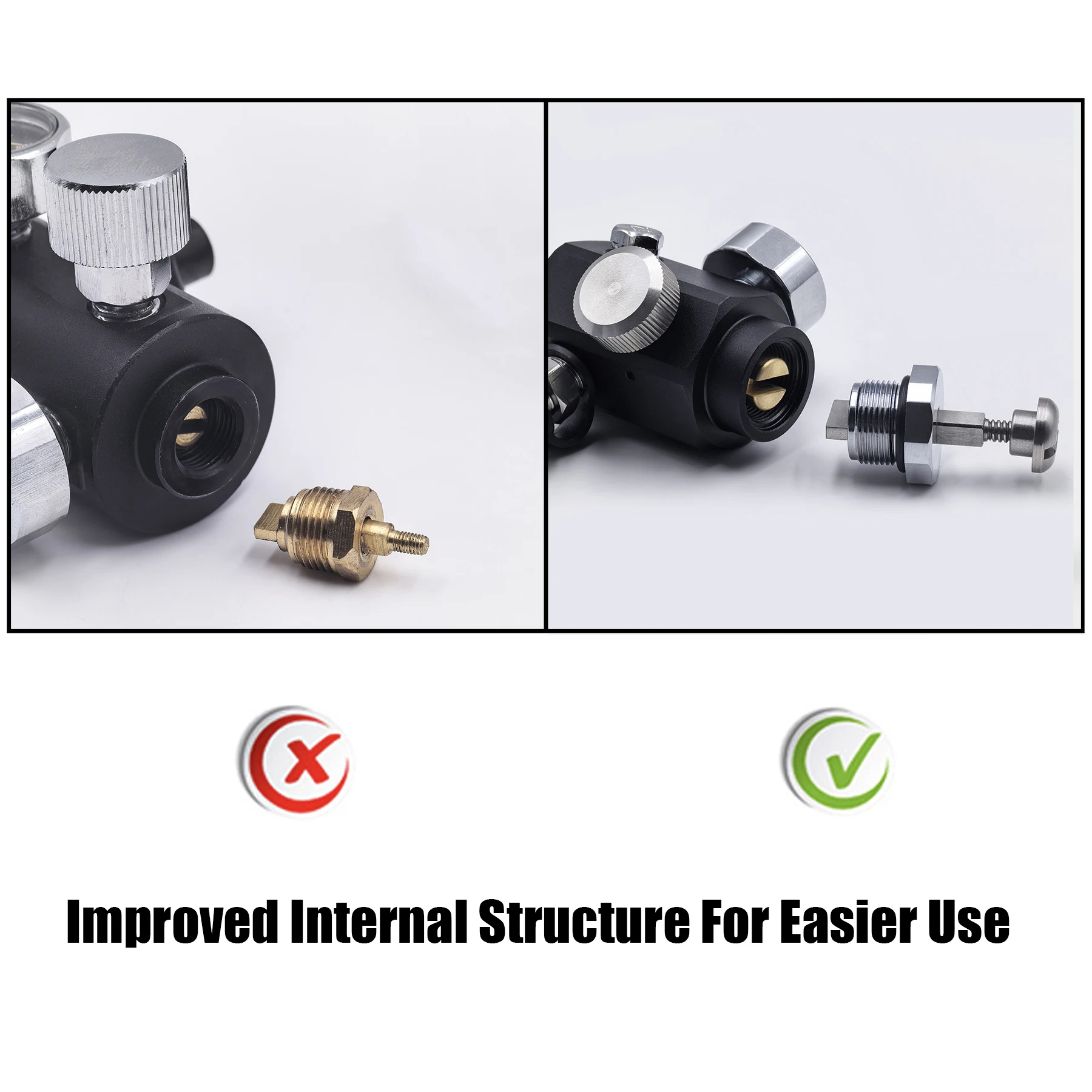 High Pressure DIN Valve Adapter with Gauge Hose, Tank Fill Station Cylinder Refill Charging Valve, M18*1.5, 5/8