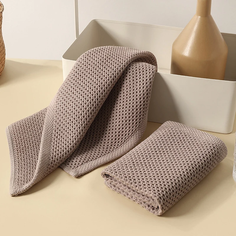 4/6Pcs Cotton Dishcloth Soft Absorbent Kitchen Towel Household Cleaning Cloth Kitchen Tools Gadgets Wash Cloth