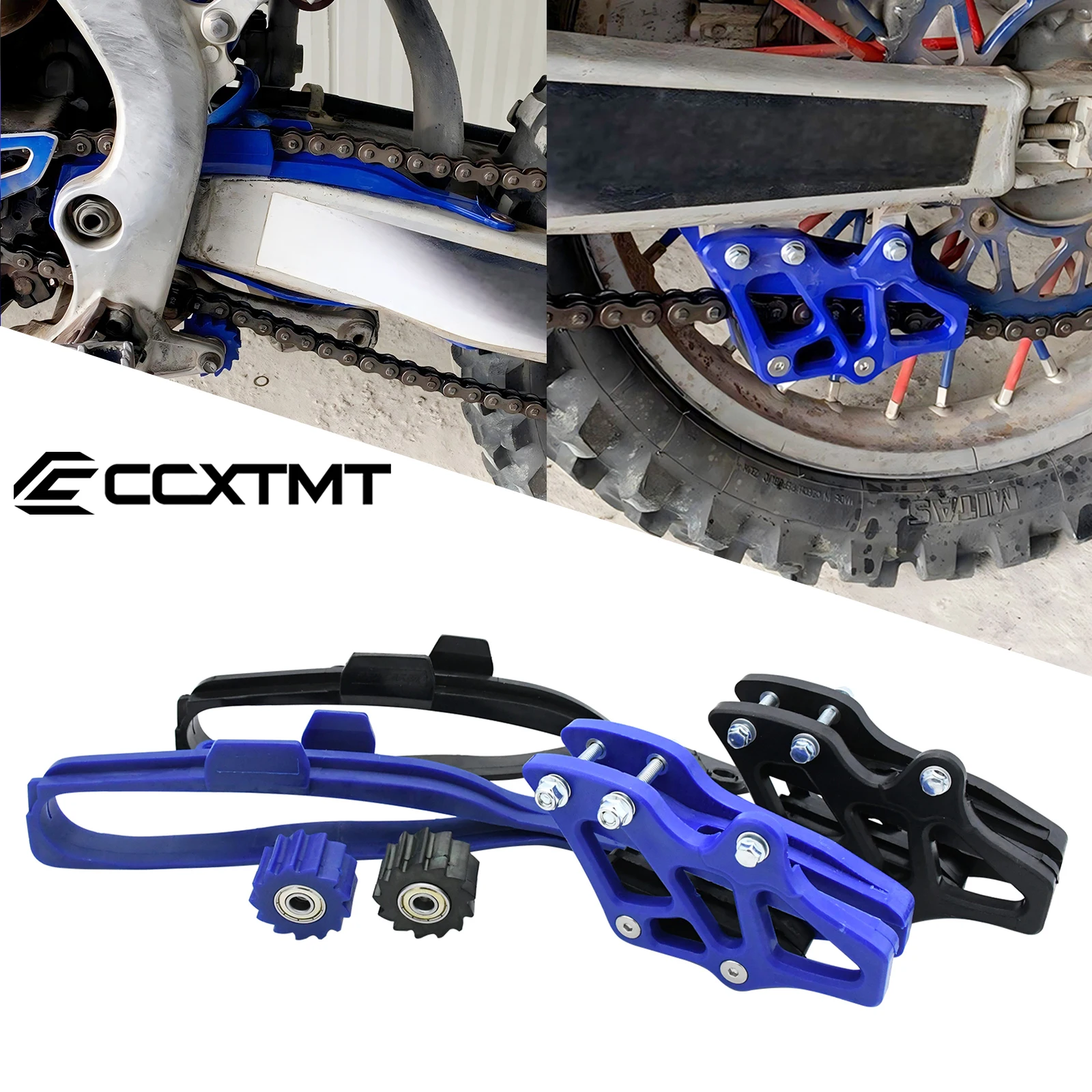 Motorcycle Swingarm Chain Slider Guide Bottom Roller Chain Guide Sprocket Guard For Yamaha YZ WR 125 250  250F 250X  450F Parts