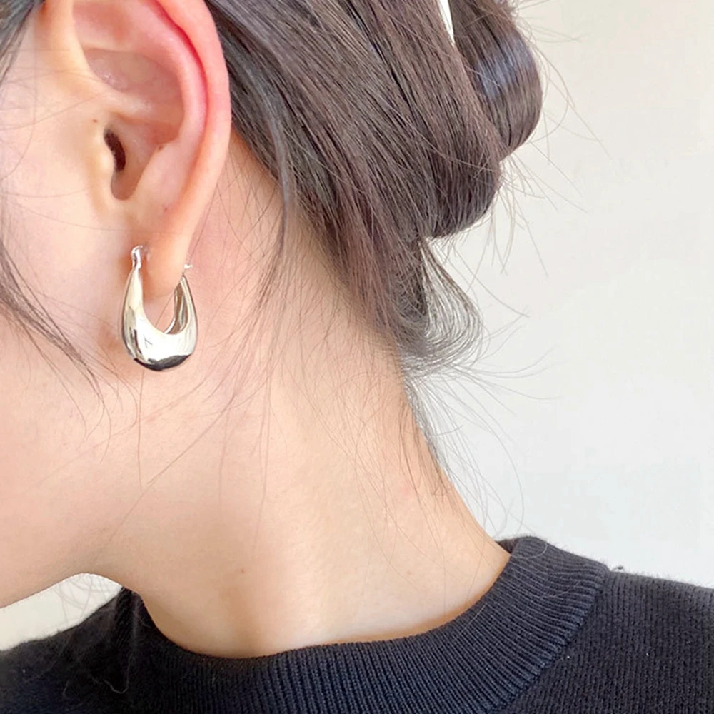 925 Sterling Silver Needle Fashion Small Hoop Earring for Women Mini Round Earrings Party Cartilage Piercing Jewelry Wholesale
