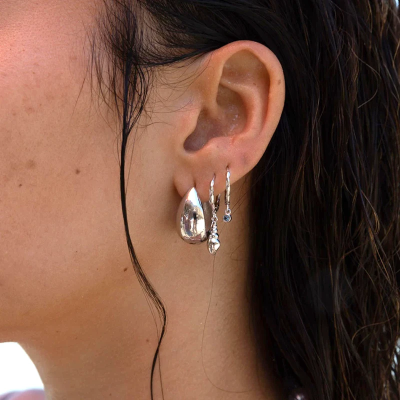 925 Sterling Silver Needle Fashion Small Hoop Earring for Women Mini Round Earrings Party Cartilage Piercing Jewelry Wholesale