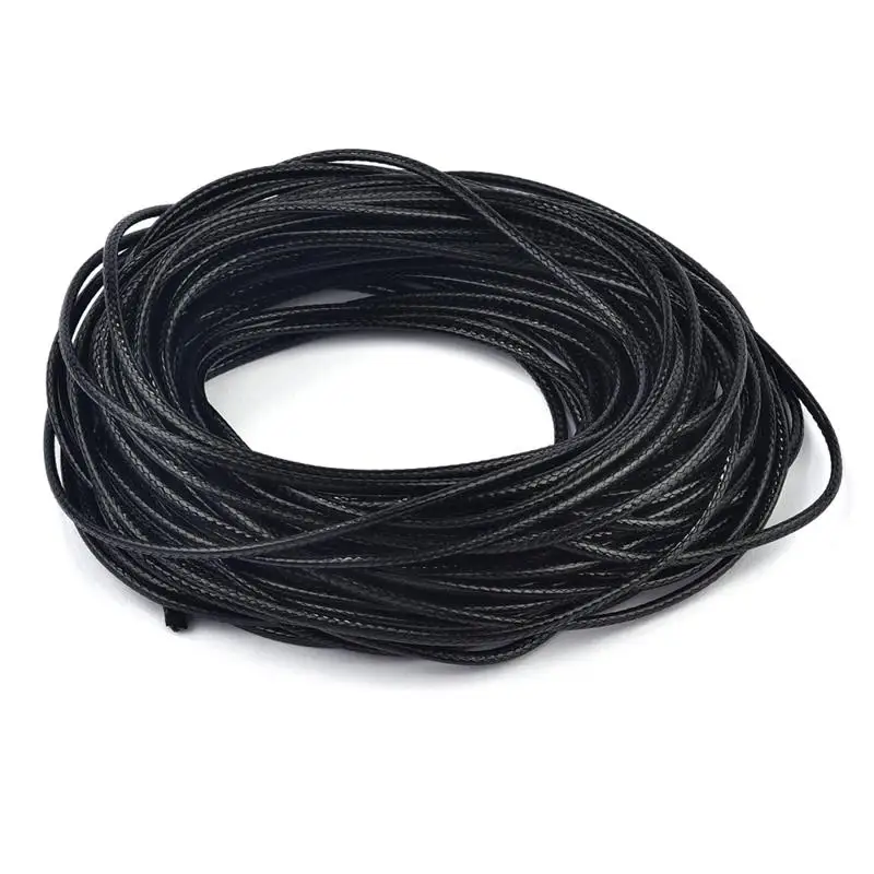 1-3mm 5M/Bag Round waxed cord Necklace Waxed Cords DIY Jewelry Handchain Making Accessories Waxed-Cords Luggage Hanging Tag Rope