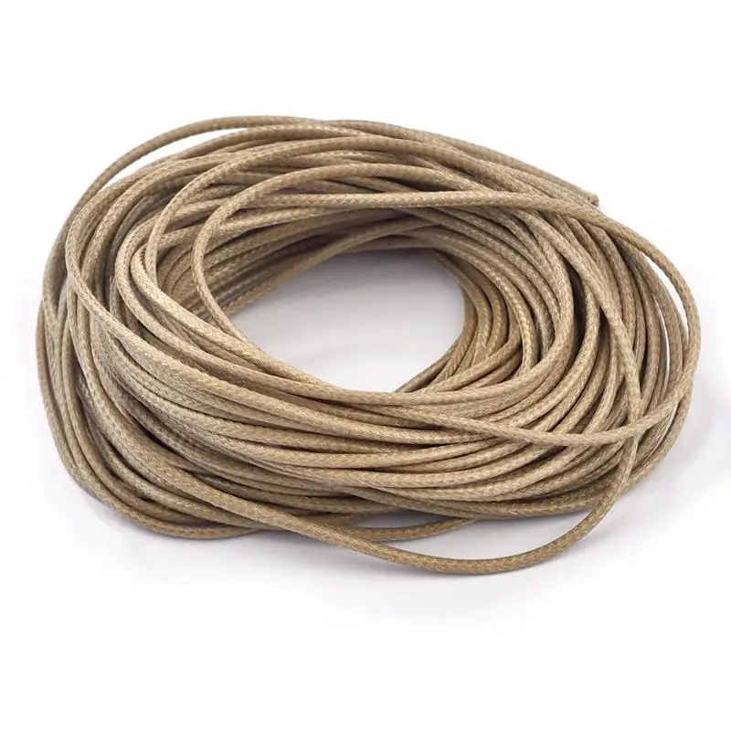 1-3mm 5M/Bag Round waxed cord Necklace Waxed Cords DIY Jewelry Handchain Making Accessories Waxed-Cords Luggage Hanging Tag Rope