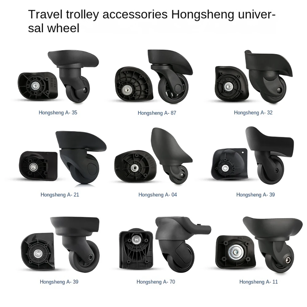 Hongsheng Suitcase Universal Wheel Trolley Case Wheel Accessories Password Travel Mute Universal Wheel Repair and Replacement