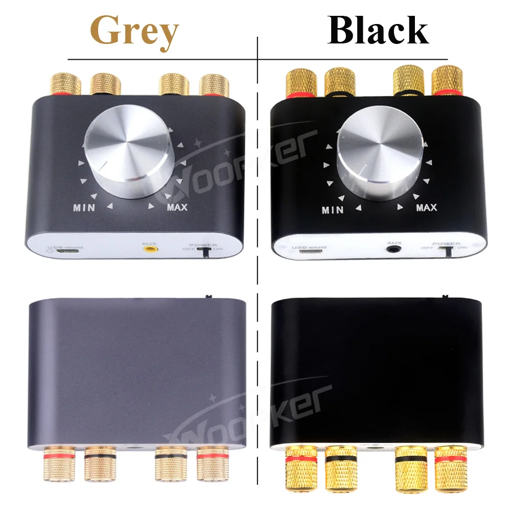 Woopker Digital Audio Amplifier X24 Tpa3116 50Wx2 Hifi Stereo Home Audio Receiver Power AMP Bluetooth 5.0 Sound Amplifiers