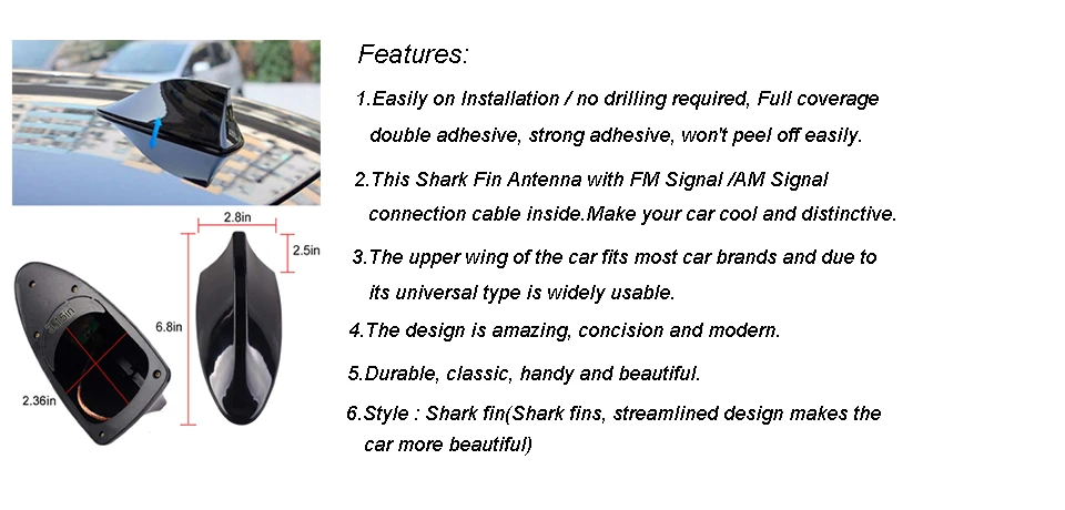 shark antenna car radio aerials for Nissan Qashqai X-Trail x trail accessories j10 j11 t31 t32 2011 2012 2017 2018