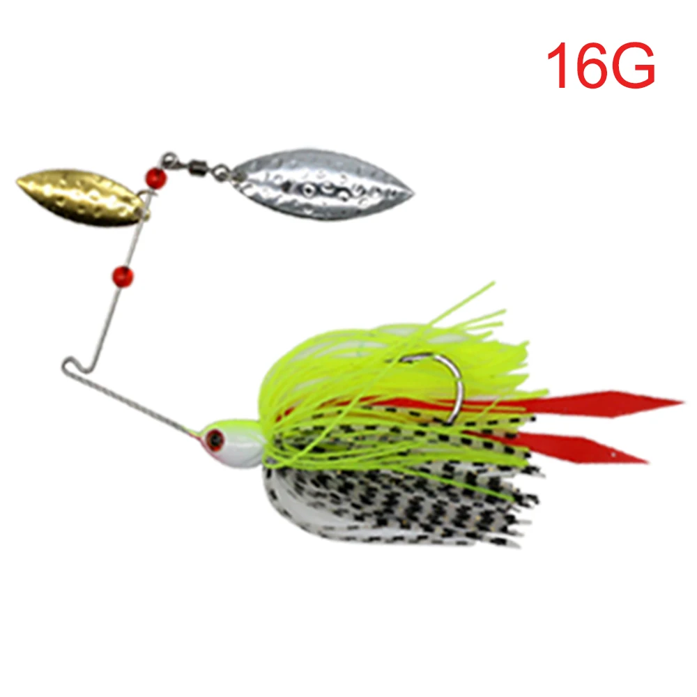 Mycena 16G&18G&21G Spinner Bait Bass Jig Chatter Bait Fishing Lure Chatterbait Fishing Kit Wobblers for Bass Fishing Tackle