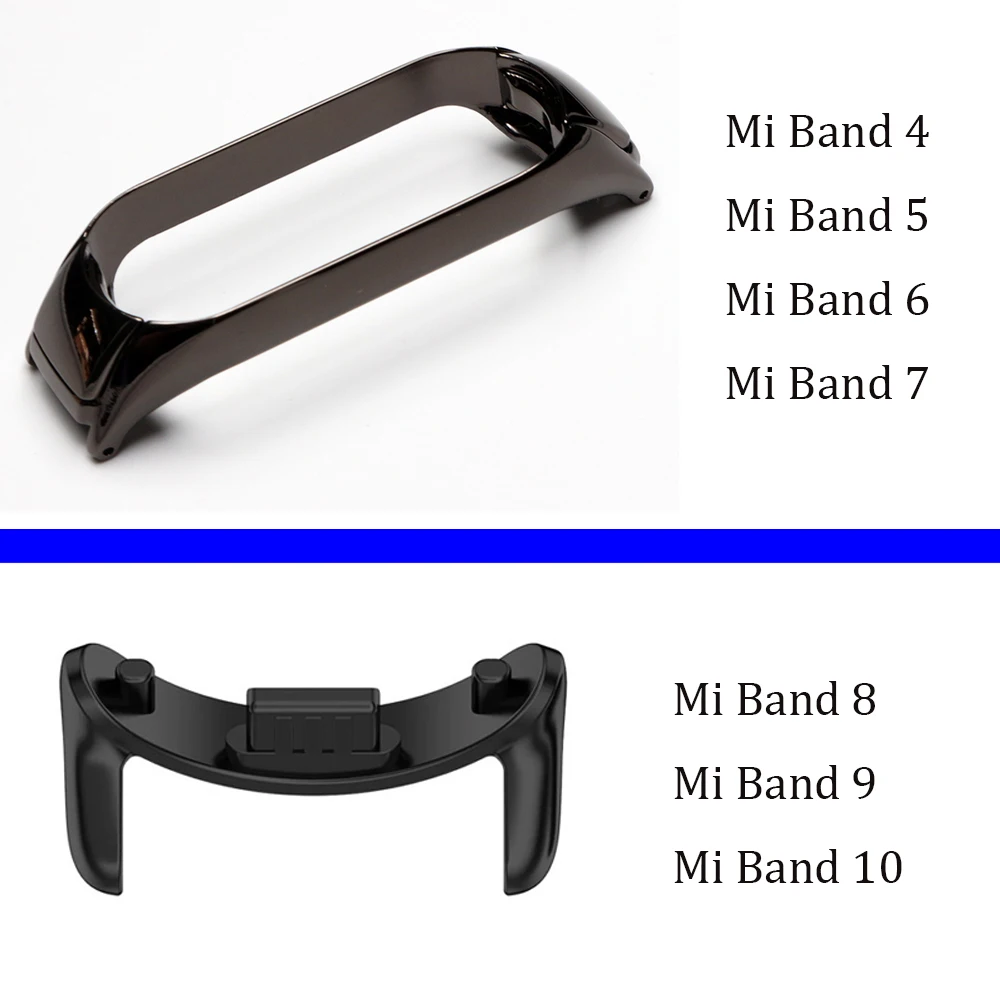 Thin Metal Strap for Xiaomi Mi Band 5/7/6 Wristband Women Bling Bracelet Slim Watchband for Mi Band 10/9/8 Smartwatch Adjustable