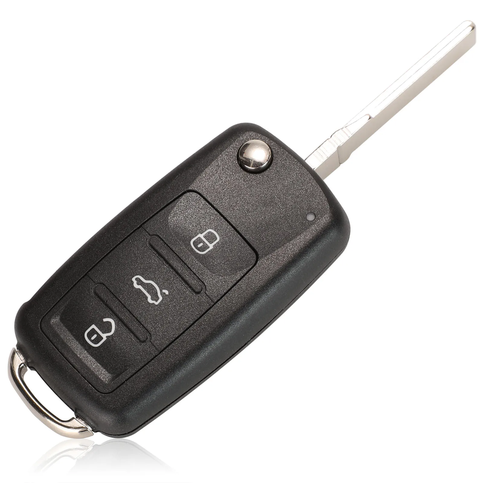jingyuqin 3T0837202 5K0837202AD / 202Q Remote Car Key For VW Beetle Eos Golf 6 Jetta Tiguan Seat Skoda Fabia 434Mhz ID48 Chip