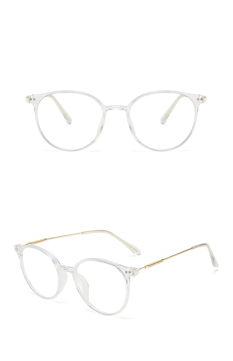 Men And Women Round Anti Blue Glasses Computer Frame Optical Lenses New Arrival 2023
